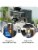 Cyetus All in One Espresso Machine with Coffee Grinder and Milk Steam Frother Perspective: back