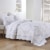 Marcielo 3-Piece 100% Cotton Geometric Oversized Bedspread Set Lightweight Quilt Set Queen Perspective: back