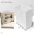 Occasionall Designer Large White Paper Gift Wrap Bags With Handles Solid Colors 12Pcs 10x5x13 Perspective: back