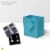 Occasionall Turquoise Designer Paper Gift Wrap Bags with Handles Solid Colors 12Pk 4x2.75x4.5 Perspective: back