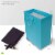 Occasionall Designer Turquoise Paper Gift Wrap Bags with Handles Solid Colors 12Pcs 7.5x3.5x9 Perspective: back