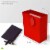 Occasionall Designer Red Paper Gift Wrap Bags with Handles Solid Colors Bulk 12Pack 7.5x3.5x9 Perspective: back