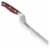 Ergo Chef CRIMSON 8" Serrated Offset Bread knife - Red G10 Handle Perspective: back