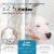 36&quot; W x 72&quot; H Clear PEVA Extra Heavy Weight Shower Liner - Liba Perspective: back