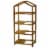 VT Nursery - 4 Tier Wooden Greenhouse FSC 100% Natural (with PE cover) Perspective: back
