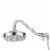 PULSE ShowerSpas Oasis Chrome Shower System Perspective: back