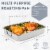 Premium Stainless Steel Roasting Pan with Rack, 16 inch Perspective: back