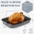 Non-Stick Carbon Steel Roasting Pan with Rack, Flat Rack Perspective: back