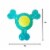 JoJo Modern Pets Eco-Friendly TPR 3-Bone Tennis Ball Squeak Chew Dog Toy Perspective: back
