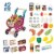Shopping Cart Toy, Grocery Cart for Kids, Kids Shopping Cart with Food, 42 pcs Age 3 4 5 Year Perspective: back