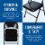 Plastic Development Group Commercial Party Heavy Duty Steel Folding Chair, Black Perspective: back