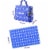 ChangePal Portable Diaper Changing Bag (Dark Blue Polka) | Wipes Pouch version Perspective: back