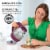 Ovente Glass Electric Kettle with LED Light and Auto Shut-off, Purple 1.5L Perspective: back