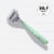 Flamingo Mint & Gold Razor Kit Perspective: back