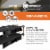 Disc-O-Bed XLarge Cam-O-Bunk Benchable Double Cot with Storage Organizers, Black Perspective: back