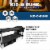 Disc-O-Bed Youth Kid-O-Bunk Benchable Double Cot with Storage Organizers, Black Perspective: back