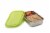 U-Konserve Divided Rectangle Stainless Steel Container - Lime Perspective: back