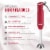 Chefman 300 Watt 2 Speed Immersion Blender - Red/Silver Perspective: back