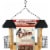 Natures Way Bird Products 6 qt Hopper Feeder with Suet Cages, Cedar Perspective: back