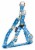 Touchdog Caliber Designer Embroidered Fashion Pet Dog Leash And Harness Combination Perspective: back