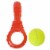 JoJo Modern Pets Tennis ball variety pack- boomerang, squeaker, three prong Perspective: back