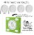 Year of Plenty Fermenting Weights | 0.91" Thick | 7.1oz | 4-Pack | for Wide Mouth Mason Jars Perspective: back