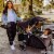 Keenz Class Baby Toddler Kids Stroller Wagon with 1 Touch Brake & Canopy, Black Perspective: back