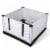 EZwhelp EZclassic 28 x 28 Puppy Dog Whelping Box Playpen w/Rails & Liner, Gray Perspective: back