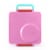 Omie OmieBox Bento Box for Kids - Insulated Lunch Box w/ 8oz Thermos - Pink Berry Perspective: back