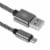 2M / 6FT Micro USB Fast Charger Data Sync Cable Cord (Silver) Perspective: back
