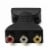 HDMI Male to 3 RCA Female Composite AV Video Audio Adapter Converter for TV PC Perspective: back