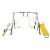 XDP Recreation The Titan Outdoor Backyard Kids Playground Swing Set with Slide Perspective: back