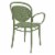 Compamia Marcel XL Resin Outdoor Arm Chair Olive Green (set of 2) Perspective: back