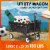 Seina Heavy Duty Compact Collapsible Outdoor Garden Camping Utility Wagon - Black Perspective: back