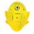 Geomag Kor Egg Covers - Yellow - 26-Piece Creative Magnet Cover Addition Perspective: back