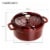 Staub Cast Iron 4-qt Round Cocotte - Grenadine Perspective: back
