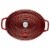 Staub Cast Iron Oval Cocotte, Dutch Oven, 5.75-quart, serves 5-6, Made in France, Grenadine Perspective: back