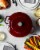 Staub Cast Iron 3.75-qt Essential French Oven - Grenadine Perspective: back
