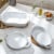 Staub Ceramics 3-pc Mixed Baking Dish Set - White Perspective: back
