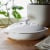 Staub Ceramics 8-inch Round Covered Brie Baker - White Perspective: back