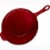 Staub Cast Iron 2.9-qt Daily Pan with Glass Lid - Grenadine Perspective: back