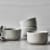 Staub Ceramic Dinnerware 4-pc 5-inch Cereal Bowl Set - White Truffle Perspective: back