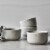 Staub Ceramic Dinnerware 4-pc 5-inch Cereal Bowl Set - White Truffle Perspective: back