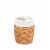Bathroom Toothbrush Holder Woven Rattan Brown Hana 701036 Perspective: back