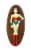 Wonder Woman Decorated Milk Chocolate Perspective: back