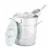 Twine Galvanized Metal Ice Bucket Perspective: back