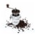 Ceramic Coffee Grinder by Twine® Perspective: back