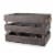 Wooden 6-Bottle Crate by Twine® Perspective: back