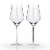 Viski Raye Crystal Angled Chardonnay Glasses Perspective: back