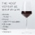 Viski Raye Crystal Angled Bordeaux Glasses Perspective: back